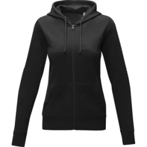 Elevate Womens/Ladies Theron Hoodie (4XL) (Solid Black)