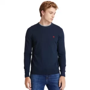 Image of Timberland Williams River Organic Cotton Sweater For Men In Navy, Size L