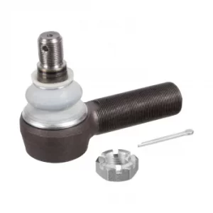 Image of Tie Rod end/Drag link end w/castle nut cotter pin 02545 Front axle Febi Bilstein