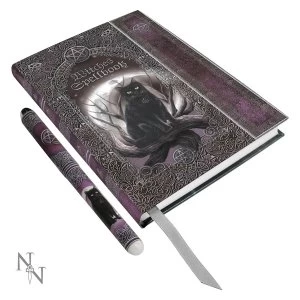 Image of Embossed Witches Spell Book A5 Journal with Pen P6