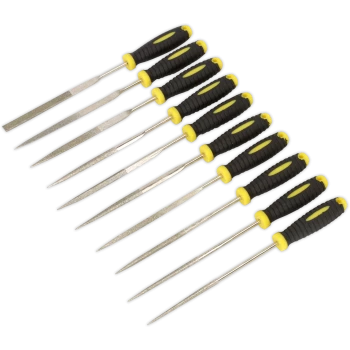 image of Siegen 10 Piece Diamond Needle File Set