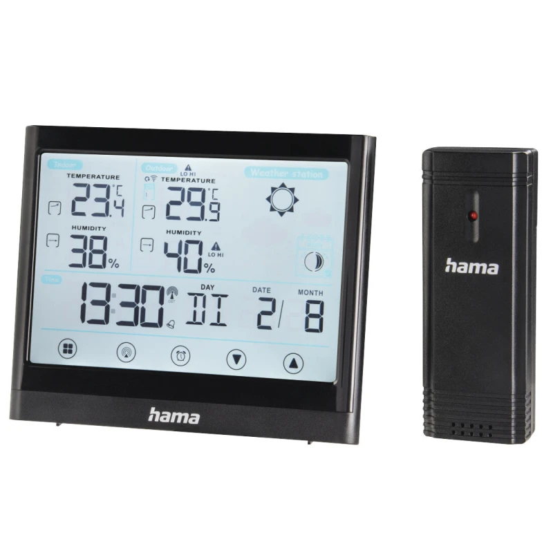 Image of Hama Hama Full Touch Black LED Battery 00186421