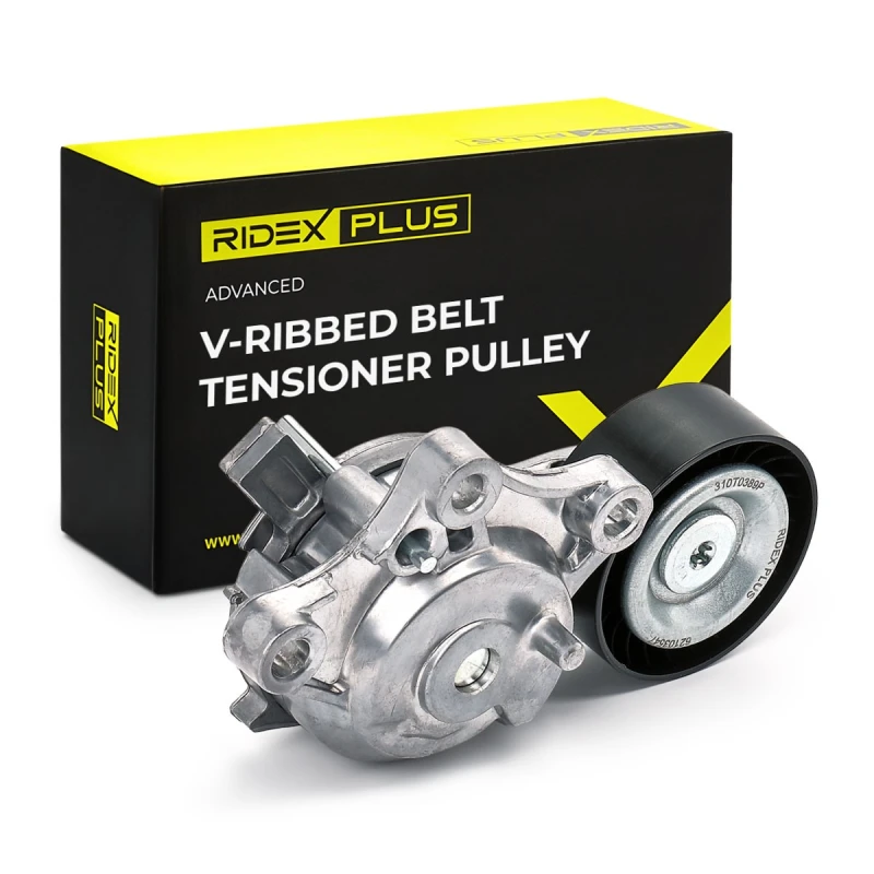 Image of RIDEX PLUS 310T0389P Tensioner Pulley Tensioner Pulley,v-ribbed belt (310)