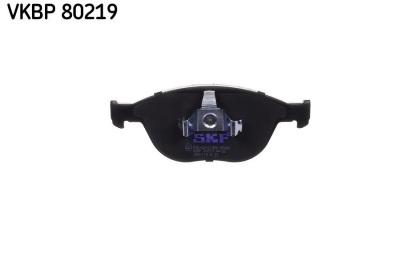 Image of SKF VKBP 80219 Brake pad set not prepared for wear warning indicator Brake Pad Set,disc brake (402)