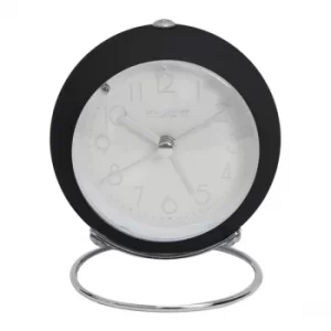 Image of WILLIAM WIDDOP Black Metal Alarm Clock