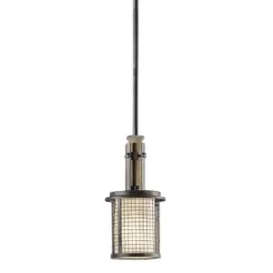 Image of 1 Bulb Ceiling Pendant Light Fitting Anvil Iron LED E27 100W Bulb
