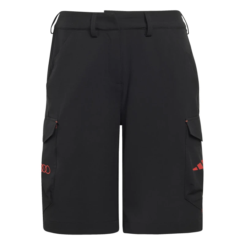 Image of Adidas Audi womens shorts Formula One Team Mechanics Noir Female S