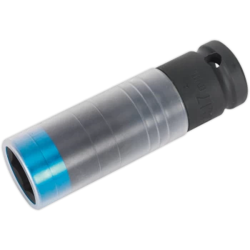 image of Sealey 1/2" Drive Ultra Power Impact Socket Metric for Alloy Wheels 1/2" 17mm