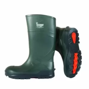 Image of Troya Unisex Adult Techno Wellington Boots (11 UK) (Dark Green/Black)