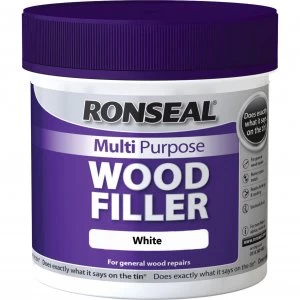 image of Ronseal Multi Purpose Wood Filler Tub White 465g