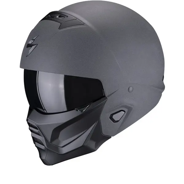 image of Scorpion Exo-Combat II Graphite Dark Grey Jet Helmet L