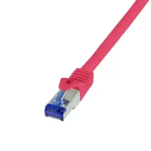 Image of LogiLink C6A024S networking cable Red 0.5 m Cat6a S/FTP (S-STP)