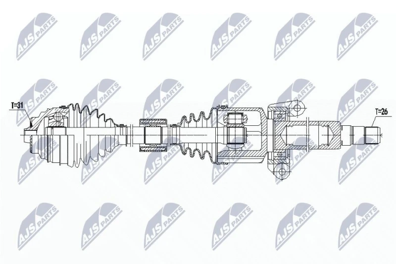 Image of NTY Drive shaft NTY NPW-BM-141