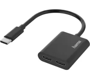 Image of HAMA Essential Line 2-in-1 USB Type-C Audio Adapter