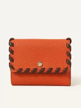 image of Accessorize Whipstitch Purse, Orange, Women