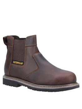 Image of Caterpillar Powerplant Dealer Boot - Dark Brown, Brown, Size 10, Men