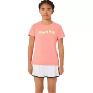 Image of Asics Tennis Graphic Jnr Tee - Pink