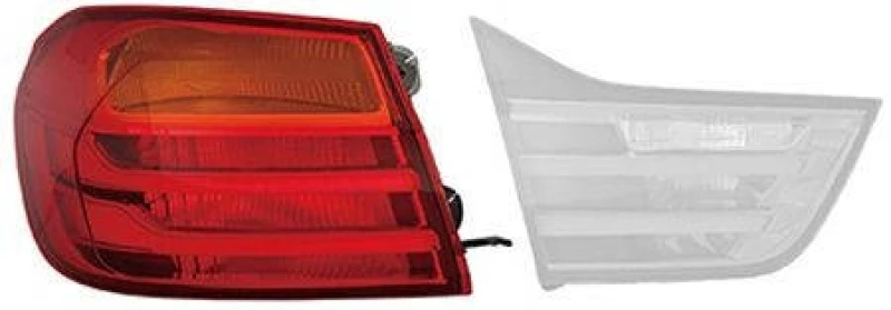 Image of VAN WEZEL 0624921U Rear light Outer section, with bulb holder, Left Combination Rearlight (391)