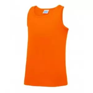 Image of AWDis Childrens/Kids Just Cool Sleeveless Vest Top (3-4 Years) (Electric Orange)