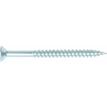 Image of 12X1.1/2' Silver-TT Pozi Countersunk Wood Screw BZP (200) - Matlock