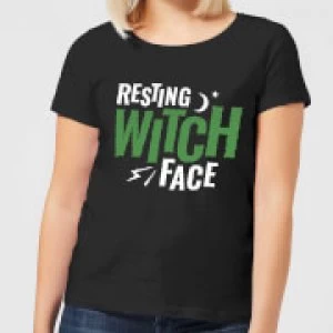 Image of Resting Witch Face Womens T-Shirt - Black - 3XL - Black