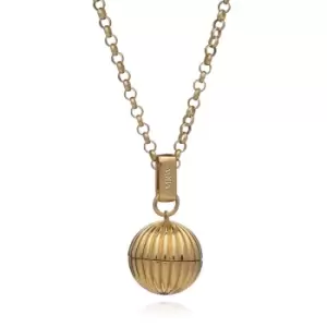 image of Rachel Jackson London Gold Plated Long Sphere Momento Locket Necklace