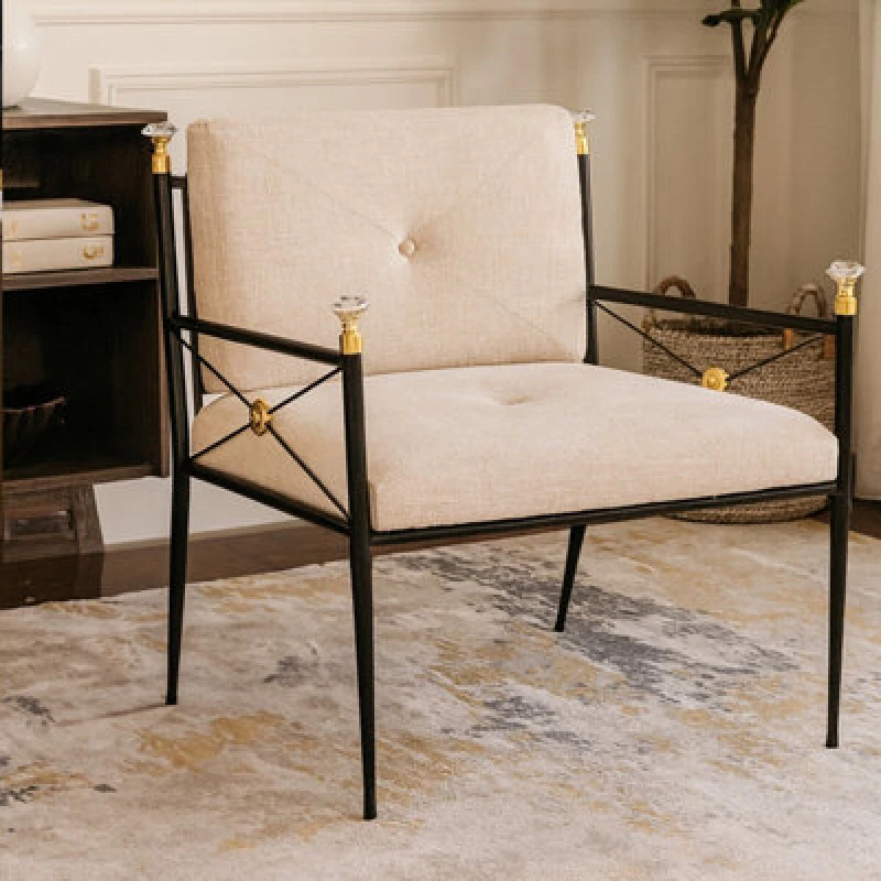 Image of Orsina Glamorous Design Lounge Chair, Comfortable Occasional Arm Chair For Livingroom, Stylish Accent Armchair
