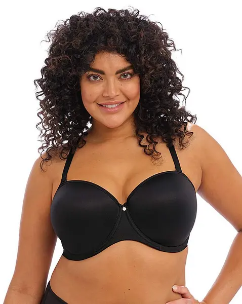 Image of Elomi Elomi Smooth Strapless Bra Black Female 40F GK76606