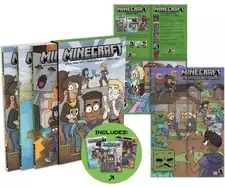 Image of minecraft boxed set graphic novels