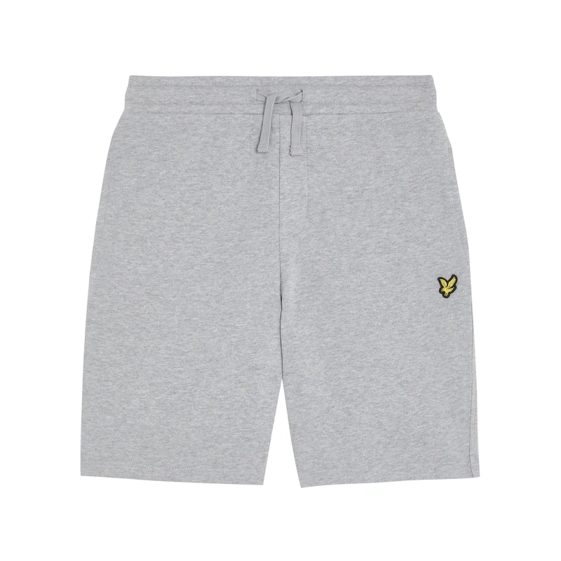 Image of Lyle and Scott Kids Fleece Jogger Shorts Grey Marl D24 male 8-9Y