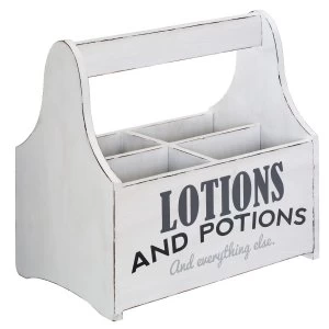 Image of Premier Housewares Distressed White Spa Storage Shower Caddy