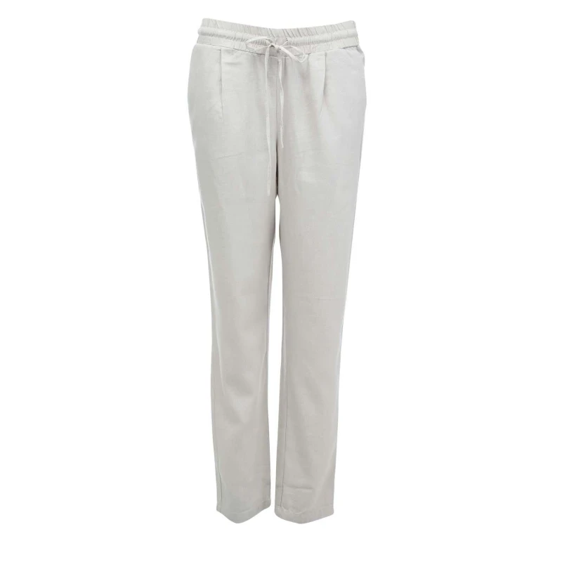 Image of Vero Moda Jesmilo Linen Blend Trousers - Beige Beige 6