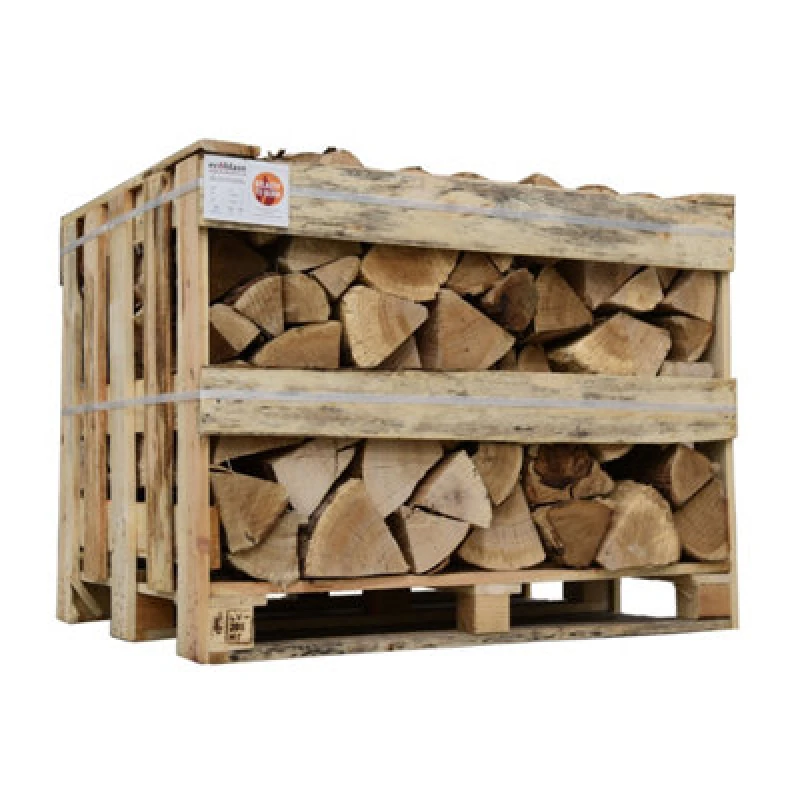 Image of Ecoblaze Kiln Dried Birch Firewood Logs Standard Crate KDBIRCHSTND – Hardwood Fuel Ready To Burn, Brown KDBIRCHSTND