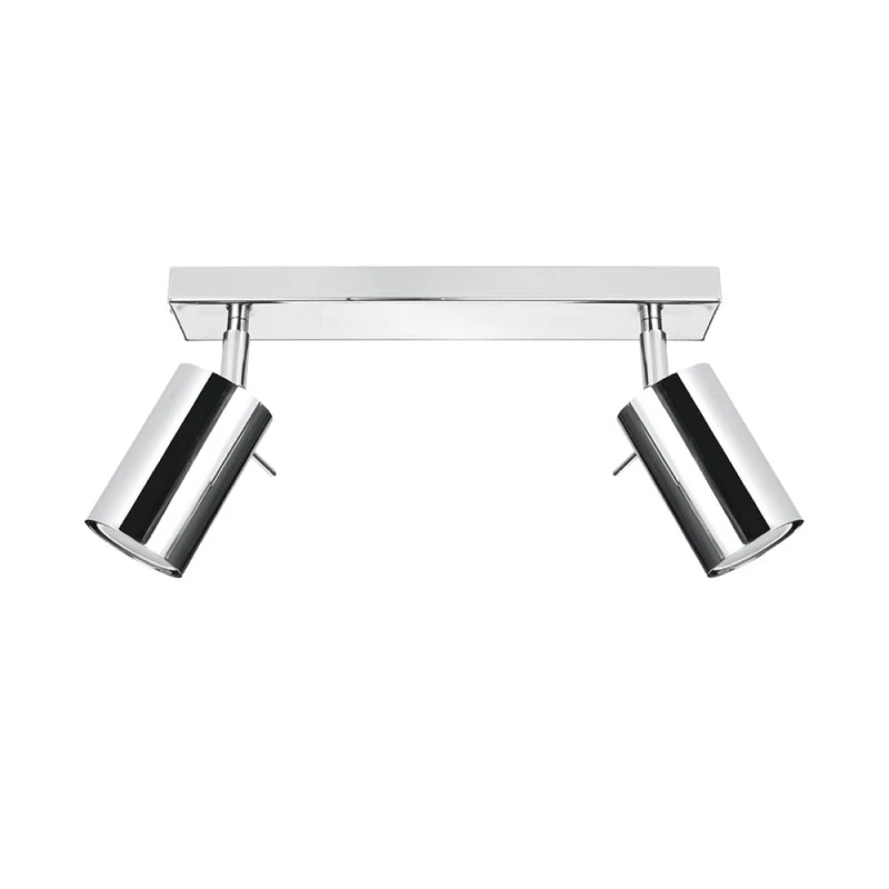 Image of Sollux Lighting Modern Steel Ring Ceiling Lamp - Quality GU10 Spotlights