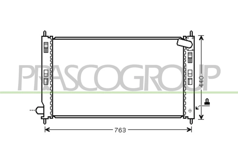 Image of PRASCO Engine radiator PRASCO CI802R001