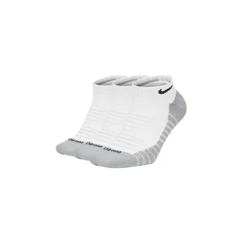 Image of Nike Everyday Max Cushioned No show Socks (3 Pack) - WhiteXL