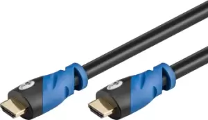 image of Goobay 72316 HDMI cable 1m HDMI Type A (Standard) Black, Blue