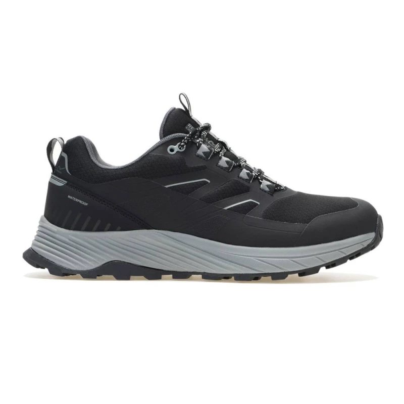 Image of Regatta Mens Ravika Waterproof Trainers in Black Size: 8 Black Male 8
