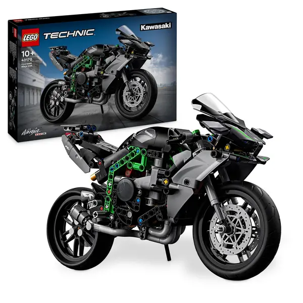 image of LEGO Technic Kawasaki Ninja H2R Motorcycle Toy Gift Model 42170