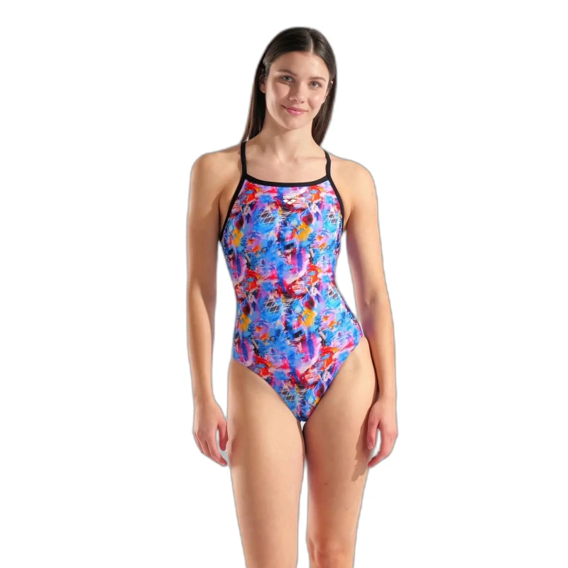 Image of Womens 1 Piece swimsuit Arena Memories Lightdrop Back Rose Female 38