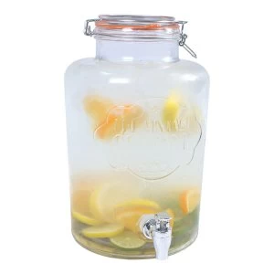 image of The Vintage Company 7.6L Airtight Glass Drinks Dispenser - Clear