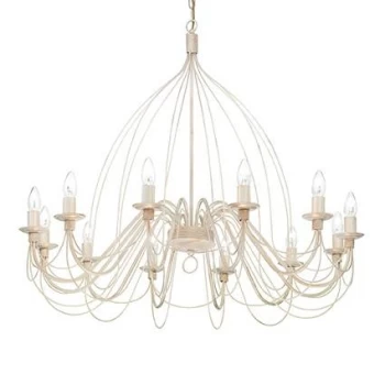 Image of Corte 12 Light Chandelier Rust Brown Finish, E14