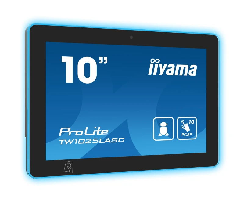 Image of iiyama iiyama TW1025LASC-B1PNR meeting room display 25.6cm (10.1") 1280 x 800 pixels LED WiFi 4 (802.11n), 802.11g, 802.11b Black Plastic Bluetooth