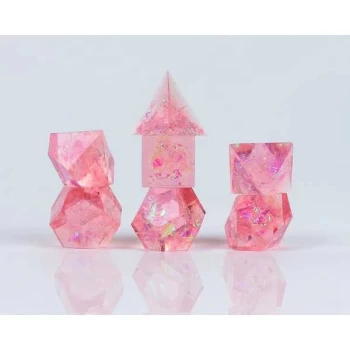 Image of Pink Cloak and Dagger Poly 7 Set - Sirius Dice