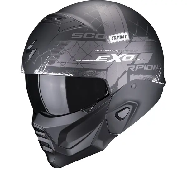 Image of Scorpion Exo-Combat II Xenon Matt Black-White M