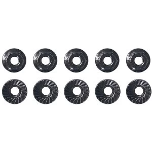 Team Associated M4 Low Profile Serrated Steel Wheel Nuts (10Pcs)