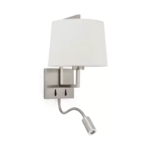 Image of Frame Reading Light Wall Light Nickel, E27