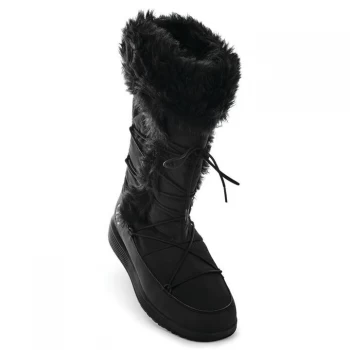 Image of Dare 2B Black Cazis Faux Fur Collar Trim Boots - 3