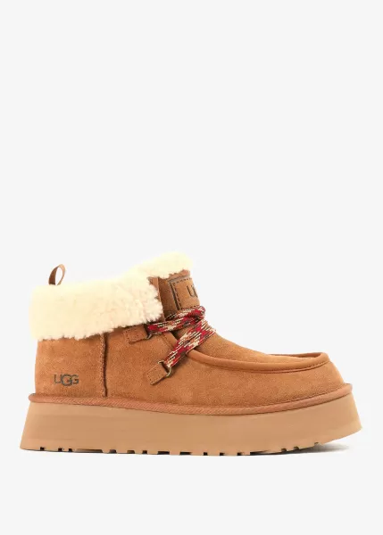 Image of UGG Funkarra Slipper Cabin Cuff - Chestnut, Brown, Size 8, Women