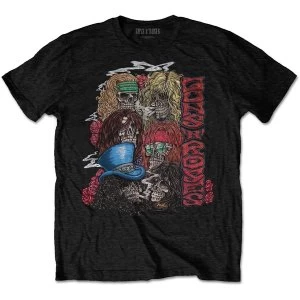 Image of Guns N' Roses - Stacked Skulls Unisex Large T-Shirt - Black
